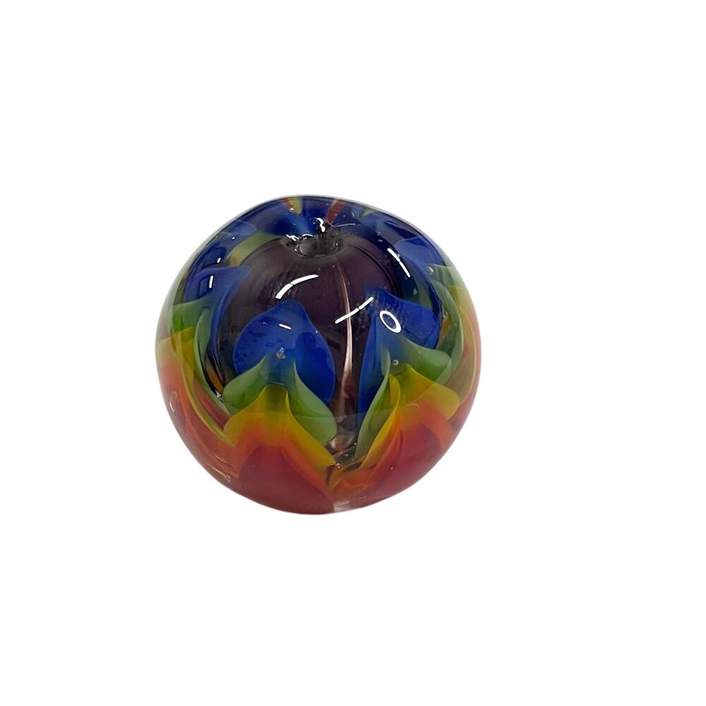 Lampwork Handmade Rainbow Layered Petal Intricate Artisan Focal Pendant Bead